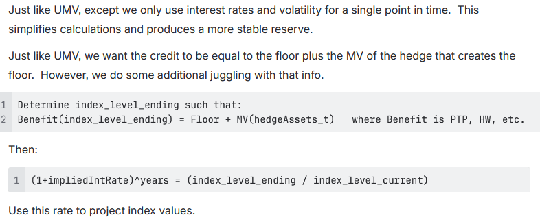 <p>Indexed Deferred Annuity method</p>