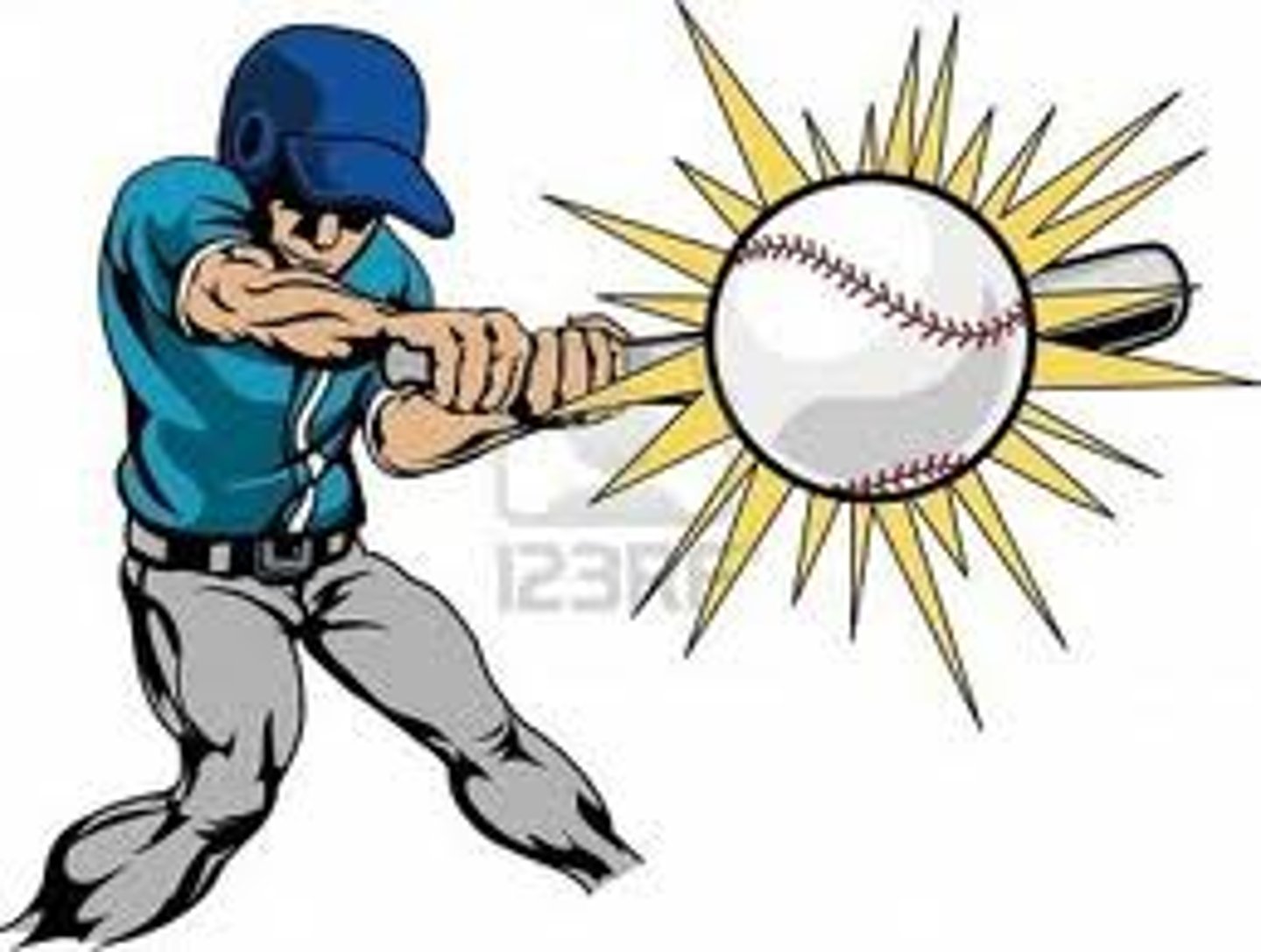 <p>to hit, to bat</p>