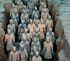 <p>Dynasty in Classical China that build Great Wall to protect from Mongols; united empire;</p>
