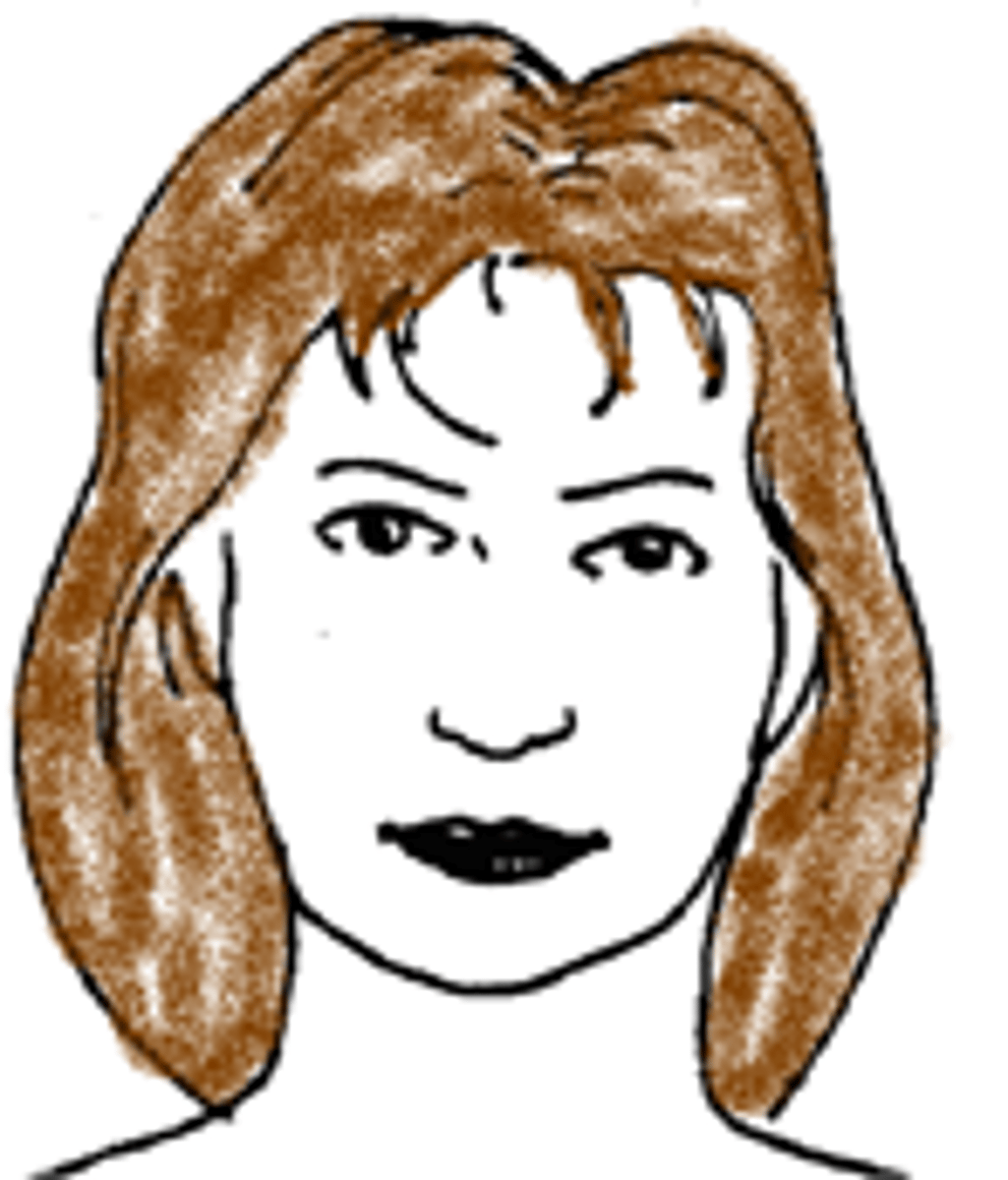 <p>brown (hair)</p>