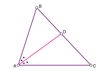 <p>A segment that divides an angle of a triangle equally &amp; intersects the opposite side</p>