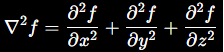 <p>Tells you whether a point is higher or lower than the average of the points around it. - The divergence of the gradient.</p><p>Eg. The Laplacian tells you where heat will flow.</p><p>Example:</p><ul><li><p>A hot spot has TTT higher than its surroundings.</p></li><li><p>Laplacian < 0</p></li><li><p>Heat spreads away until the temperature evens out.</p></li></ul><p></p>