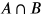<p><span>(A∩B)</span></p>