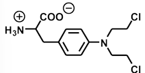 <p>DCI : non présent ; antinéoplasiques, agents alkylants</p><p>Pharmacophore : Bis-chloroéthylamines</p>