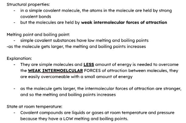 <p>** difference between the bonds between atoms and the bonds between molecules </p>