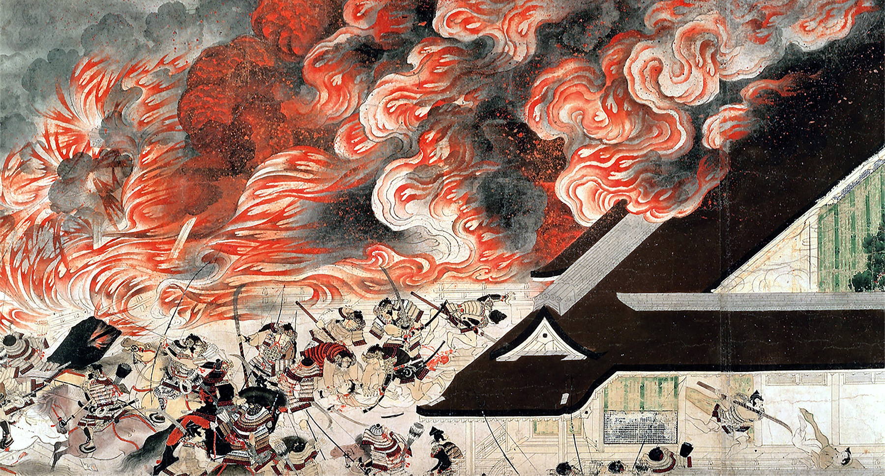 <p><strong><em>Night Attack on the Sanjô Palace (</em>second half of the 13th century)</strong></p>