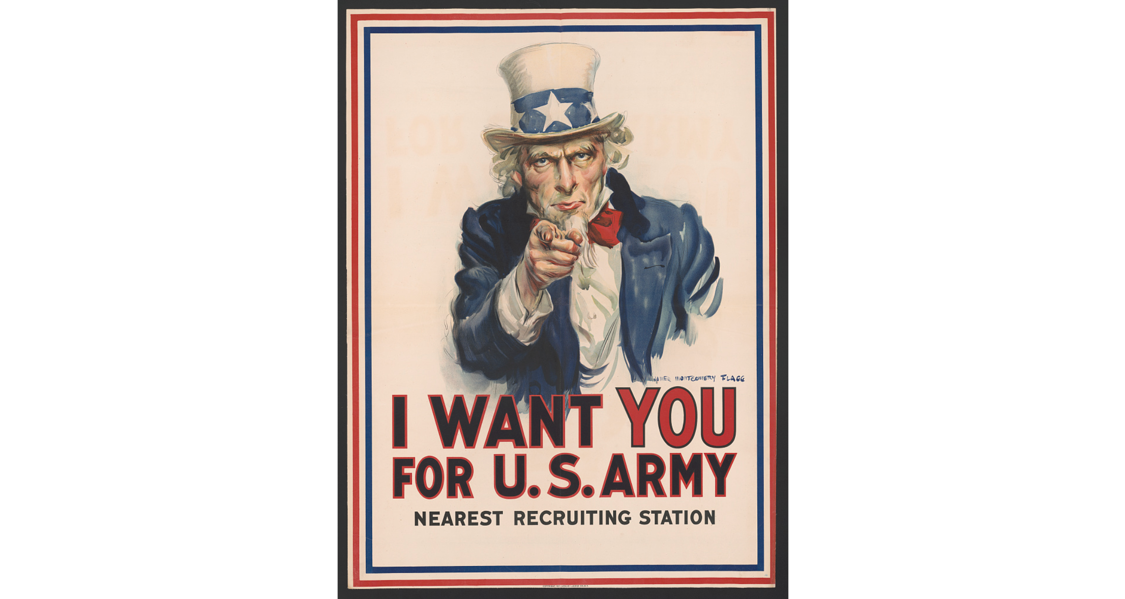 <p>Which analysis most directly addresses the poster’s persuasive strategy?</p>