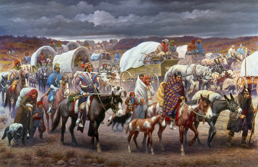 <p>Had to move <mark data-color="red" style="background-color: red; color: inherit;">west of the Mississippi</mark></p>