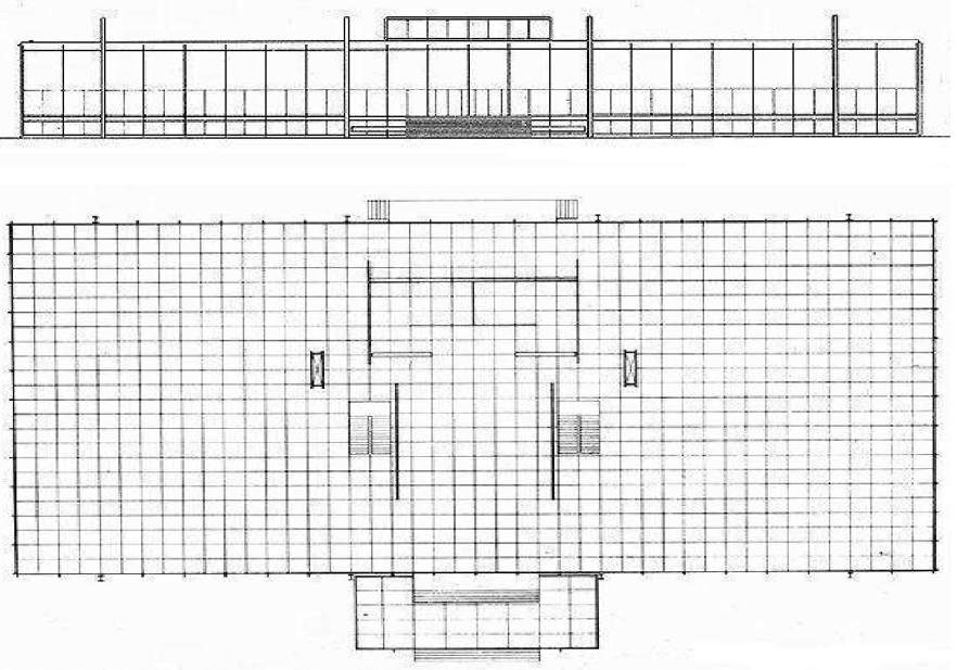<p>Crown Hall, IIT Campus, Chicago IL, USA 1950-56</p>