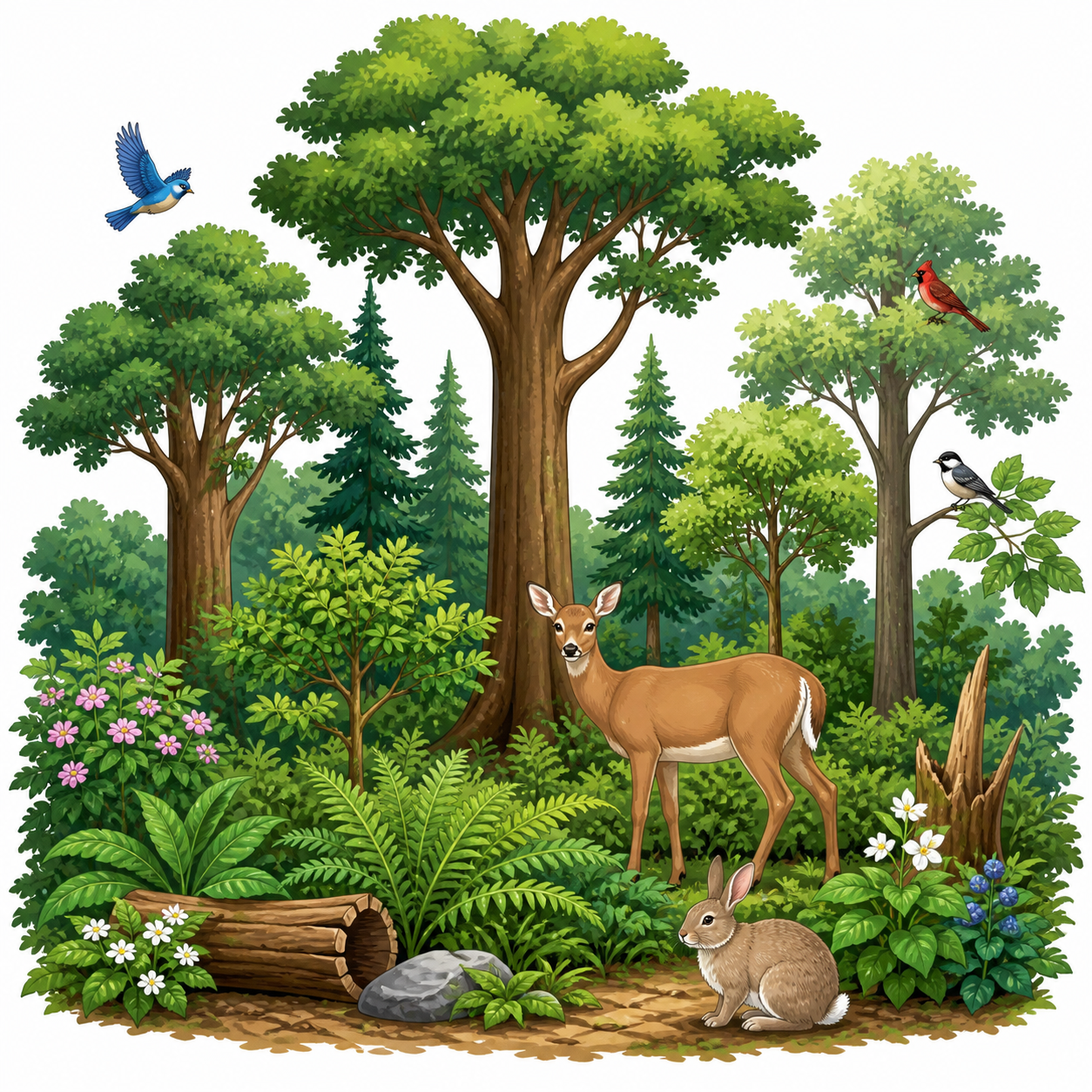 <p>The final stage of succession that remains stable until it is disturbed.</p>