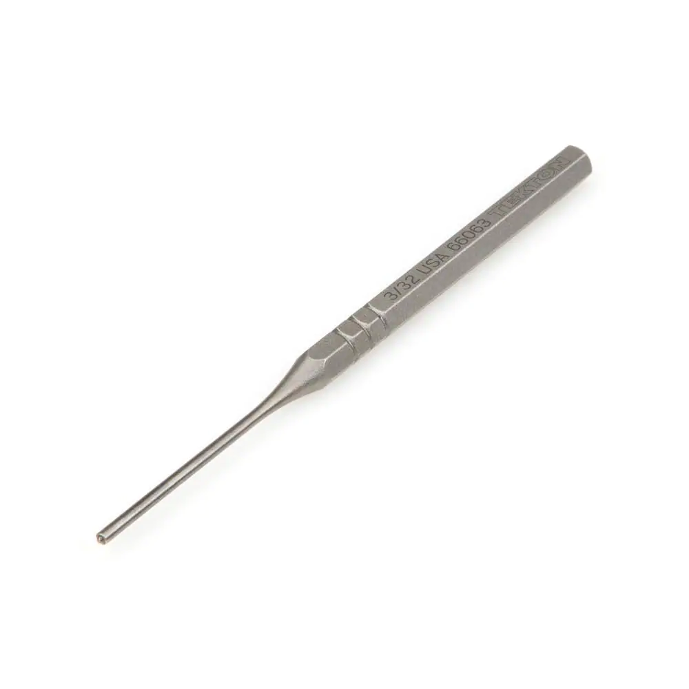 <p>Hand tool with a long straight shank sized by diameter, used to drive out pins and bolts during disassembly and maintenance.</p>