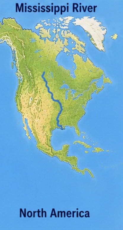 <p>Mississippi River, North America</p>