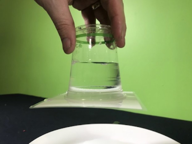 <p><span><span>The water glass experiment shown in class demonstrates a clear fact that</span></span></p>