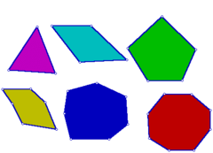 <p>A closed figure formed by a finite number of straight line segments.</p>