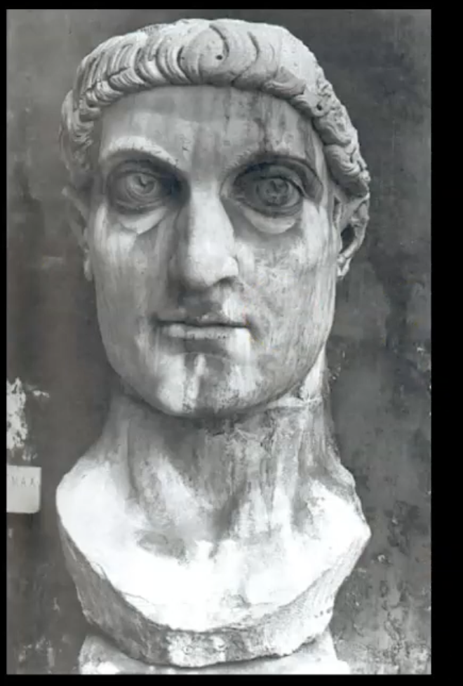 <p>Monumental Head of Constantine, early 4th century</p>