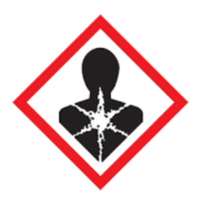 <p>The following symbol indicates which of the following hazards</p><p>A) Flammable</p><p>B) Electrical</p><p>C) Skin Corrosion</p><p>D) Carcinogen</p>