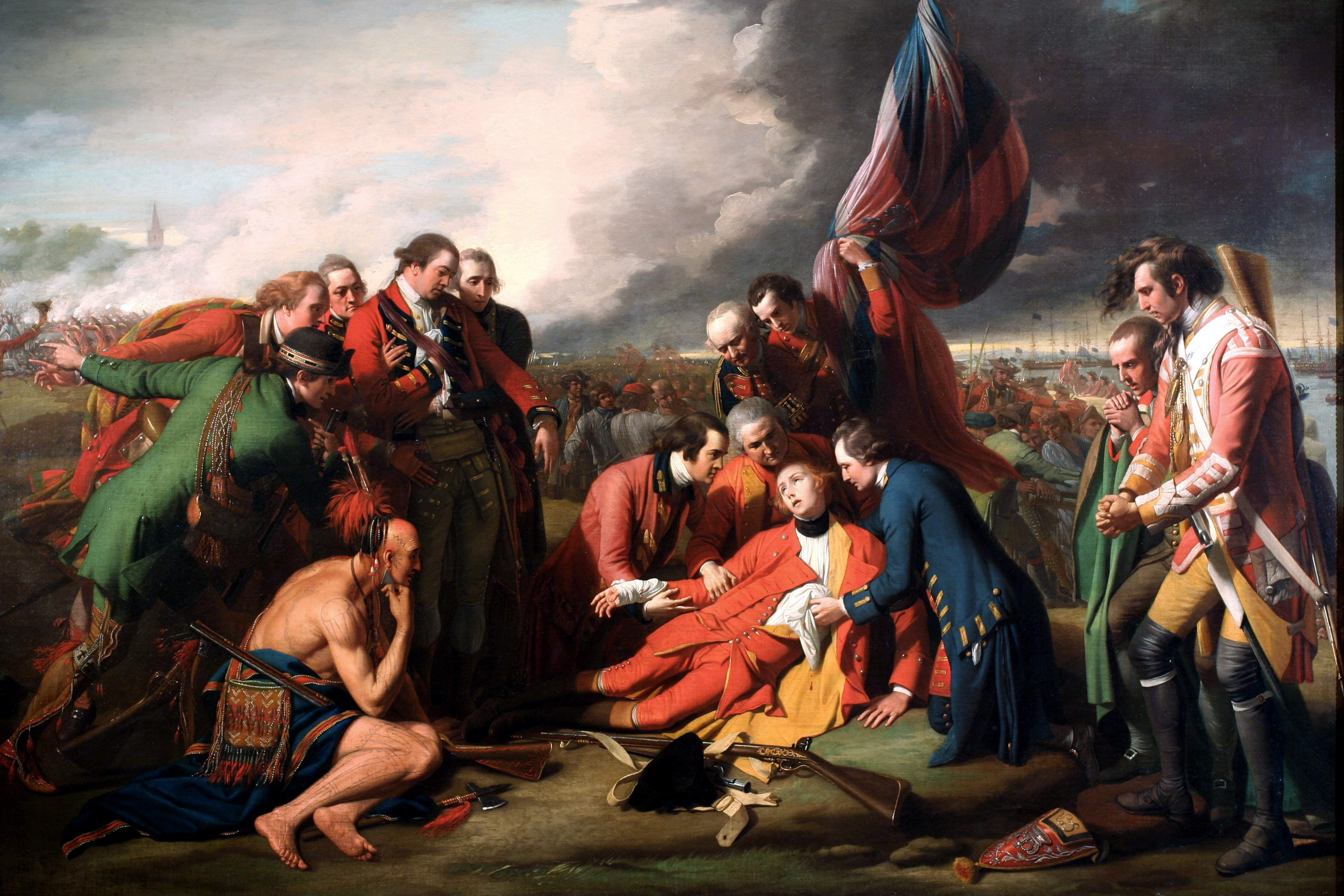 <p><br></p><p><span>Benjamin West, <em>The Death of General Wolf</em>e<em>, </em>1770</span></p>