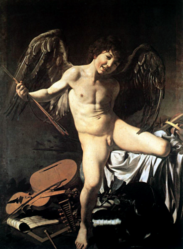 <p>Caravaggio, <em>Amor Vincit Omnia (Love Conquers All)</em></p>
