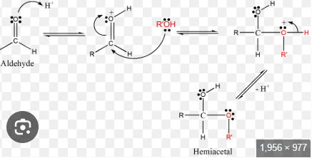 <p>Hemiacetal formation</p>