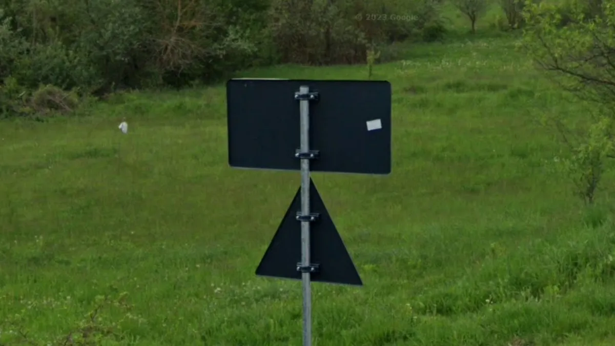 <p>Black Back Road Signs</p>