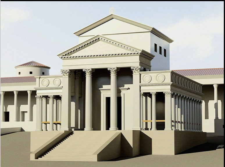 <p>Temple of the Grange des Dîme</p>