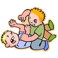 <p>to fight with each other</p>