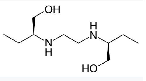 <p>Ethylenediamino-dibutanol; d-isomer is active against TB.</p>