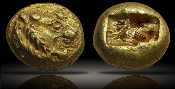 <p>Coinage - Lydian staters</p>