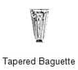 <p>Tapered Baguette Cut Diamond</p>