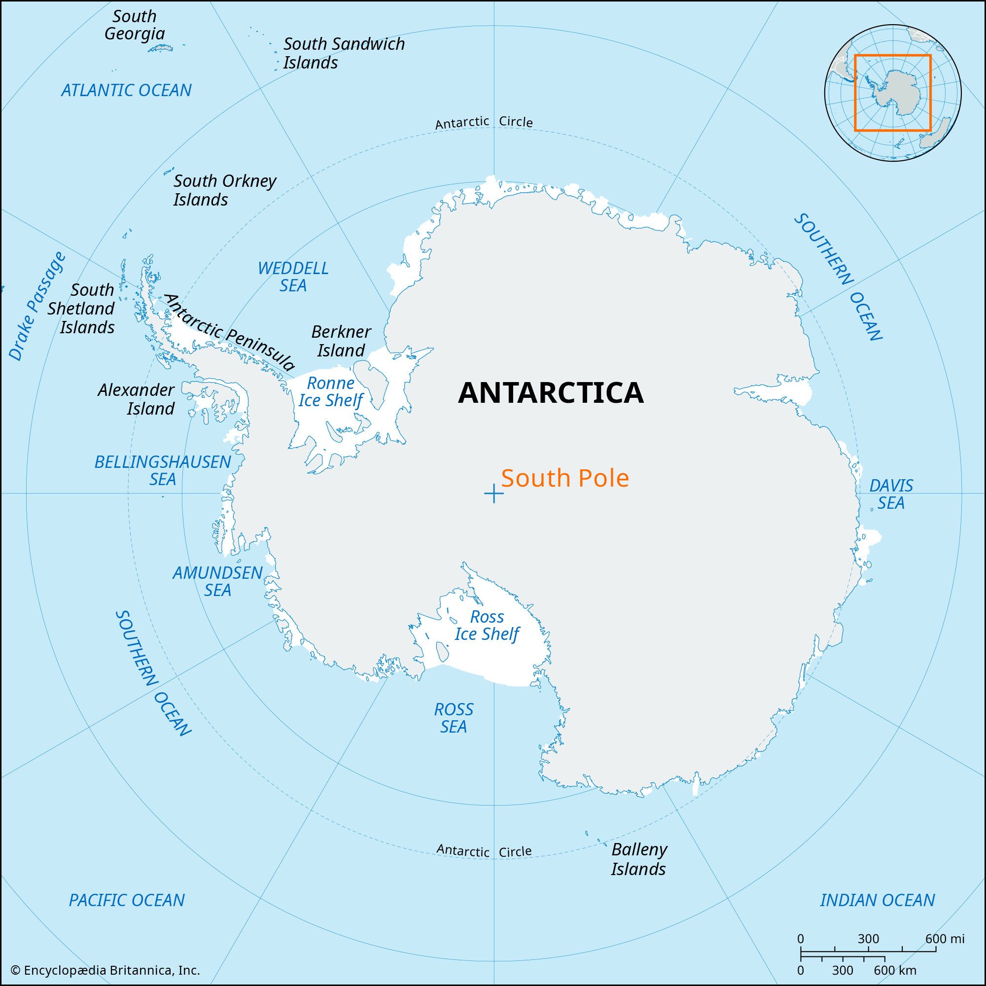 <p>farthest point south on the earth</p>