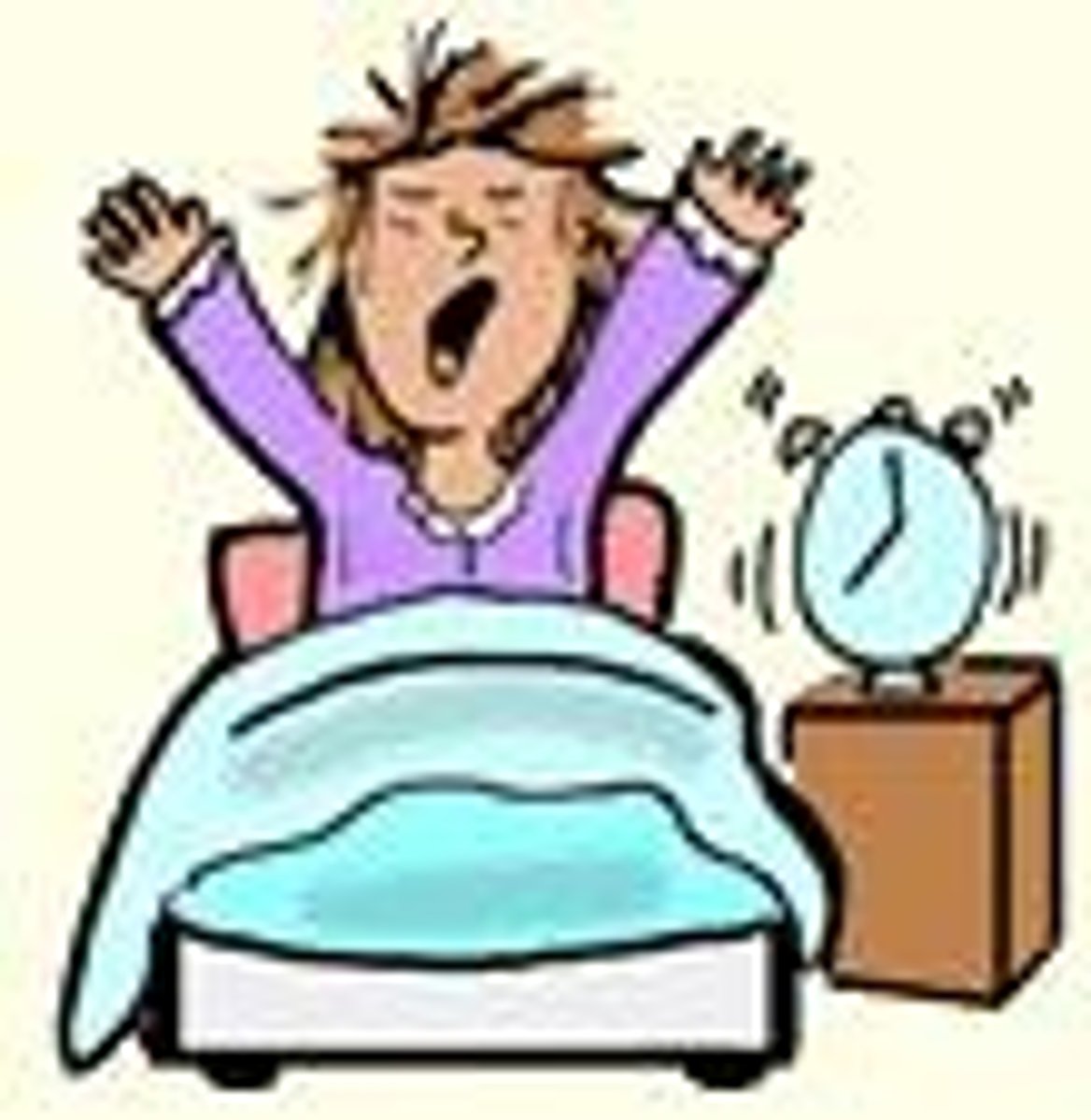 <p>to wake oneself up</p>