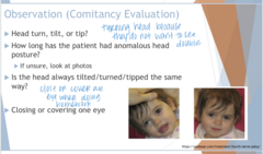 <p>What observations can be made to make the assumption that a non-comitant deviation is present?</p>