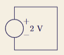 <p>Ideal voltage source connected in parallel w/ short circuit</p>