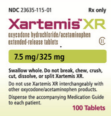 <p>oxycodone er/apap </p><p>CII</p>