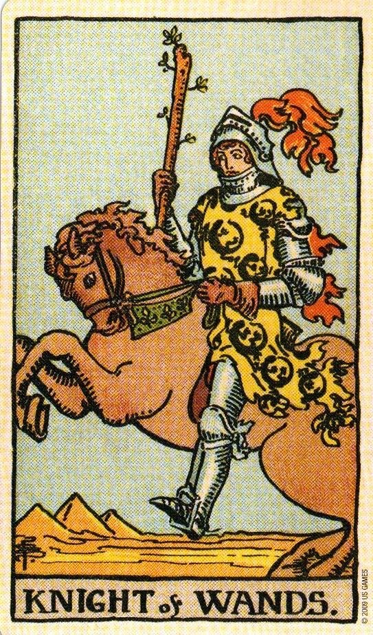 <p><span><span>KNIGHT OF WANDS</span></span></p>