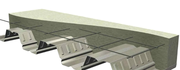 <p>Serves as a <strong>permanent formwork for a reinforced concrete sla</strong>b until the slab can support itself and its live load</p>