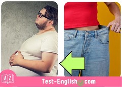 <p>He is _____. He eats a lot.</p>