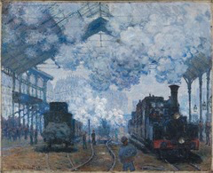 <p>Why did Impressionist artists frequently paint scenes of trains, cities, and leisure activities?</p>
