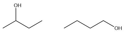 <p>isomers that have different structures</p>