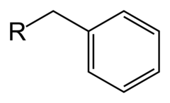 <p>"benzyl is bigger"</p>