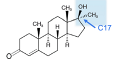 <p>A 17α-alkylated androgen.</p><p>It is short acting and is taken daily.</p><p>NOT recommended because of potential liver toxicity, and not easily detectable via immunoassay, making therapy difficult to monitor.</p>