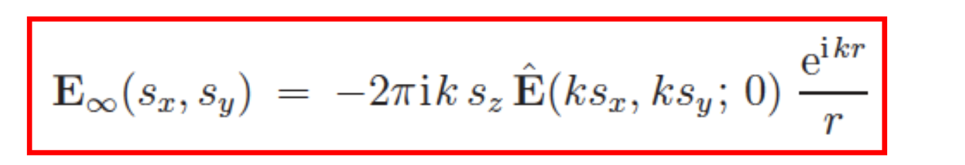 <p>The formula for the angular spectrum is as follows:<br>What does it contain?</p>