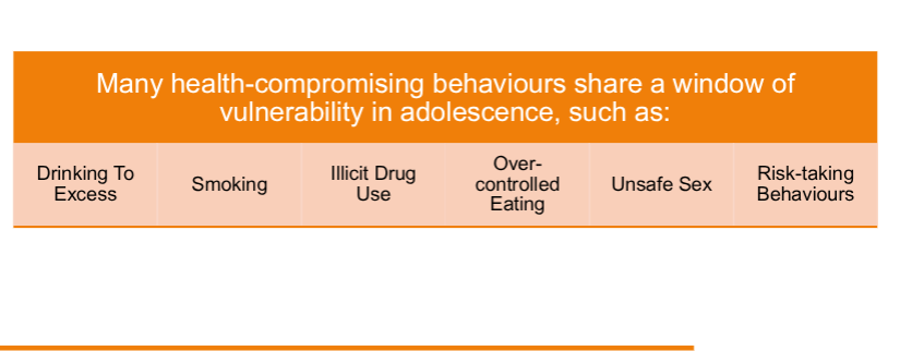 <p>period of our lives when certain behaviors are more likely</p>