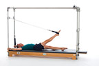 <p><strong>Setup</strong></p><ul><li><p>Lying supine in neutral spine position, legs parallel, one leg perpendicular to mat, one foot in strap, plantarflexed, other leg placed on mat, leg straight, foot plantarflexed, hands holding F2 Handles, arms bent at 90 degrees in elbow and shoulder joint or arms straight overhead, holding poles, thumbs wrapped around</p></li><li><p>Socket: F, Lever Orientation: 0, Lever Length: 1, Lever Direction: 2, Connector:N/A, Spring: N/A</p></li><li><p>Resistance: light to medium</p></li></ul><p><strong>Movement</strong></p><ul><li><p>Exhale: Lower leg</p></li><li><p>Inhale: Lift leg, return to start position</p></li></ul><p><strong>Muscle Focus</strong></p><ul><li><p>Hip extensors</p></li><li><p>Spinal flexors</p></li><li><p>Spinal extensors</p></li></ul><p><strong>Objectives</strong></p><ul><li><p>Hip extensor strength</p></li><li><p>Pelvic lumbar stabilization</p></li></ul><p><strong>Cues</strong></p><ul><li><p>Maximize hip disassociation</p></li><li><p>Maintain pelvic lumbar stabilization</p></li><li><p>Keep supporting leg elongated and stable</p></li></ul><p></p>