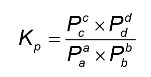 <p>The concentration of a gas in a mixture is proportional to its partial pressure. </p><p>Partial pressures always in atm</p>