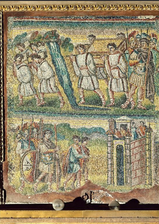 <p>Santa Maria Maggiore, glass mosaics, Rome, 432-440</p>