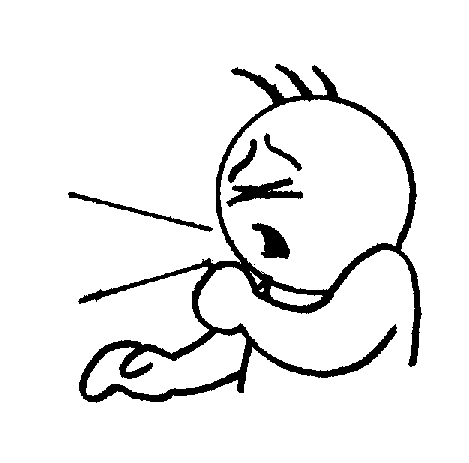 <p>To force air from the lungs in a sudden, noisy way.</p>
