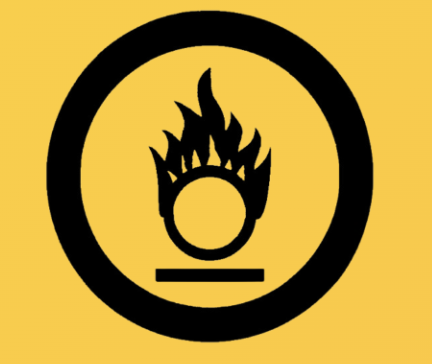 <p>Materials where if given oxygen (or something similar to oxygen) or comes in contact with flammable or combustible materials,  will create a fire</p>