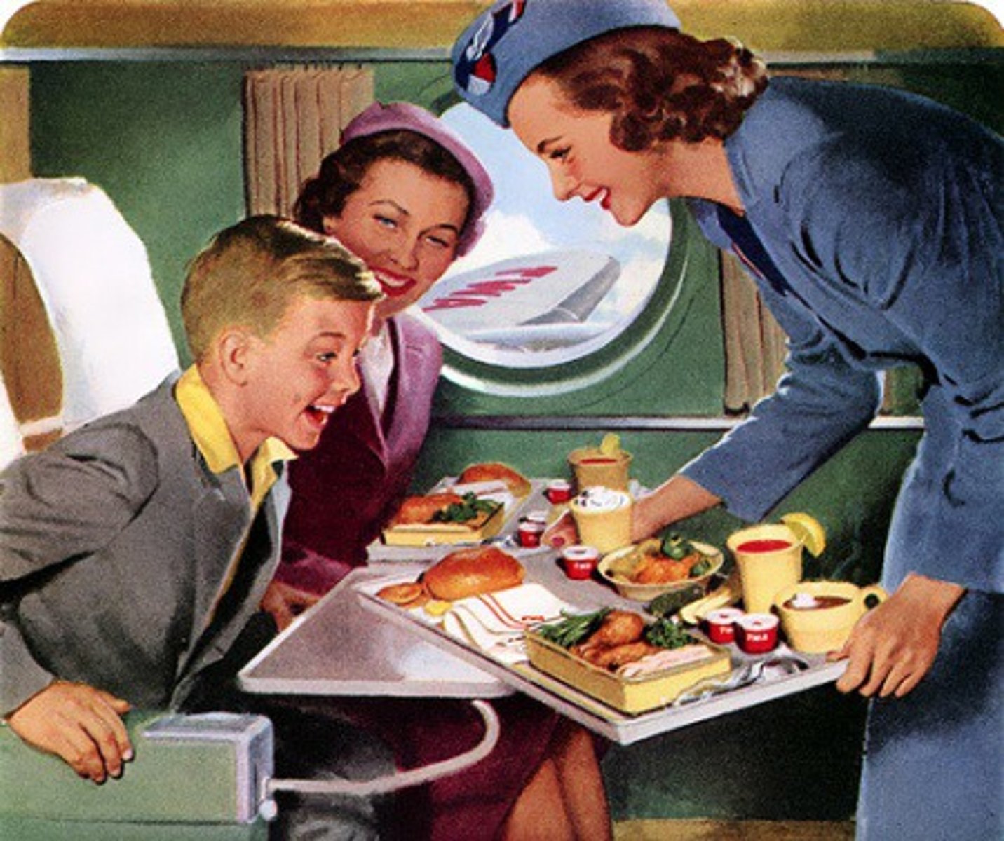<p>to serve, my mom serves the food</p>