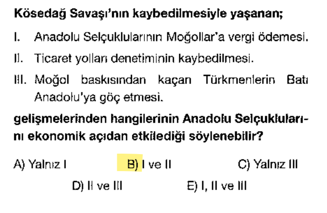 <p>Vergi ve Ticaret doğrudan ekonomiyle ilgilidir; göç ise sosyal bir olaydır.</p>